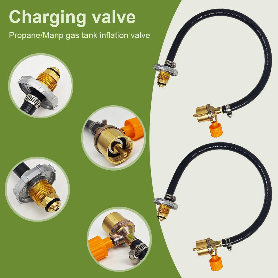 Набор адаптеров для заправки баллонов с газом бутаном и пропаном