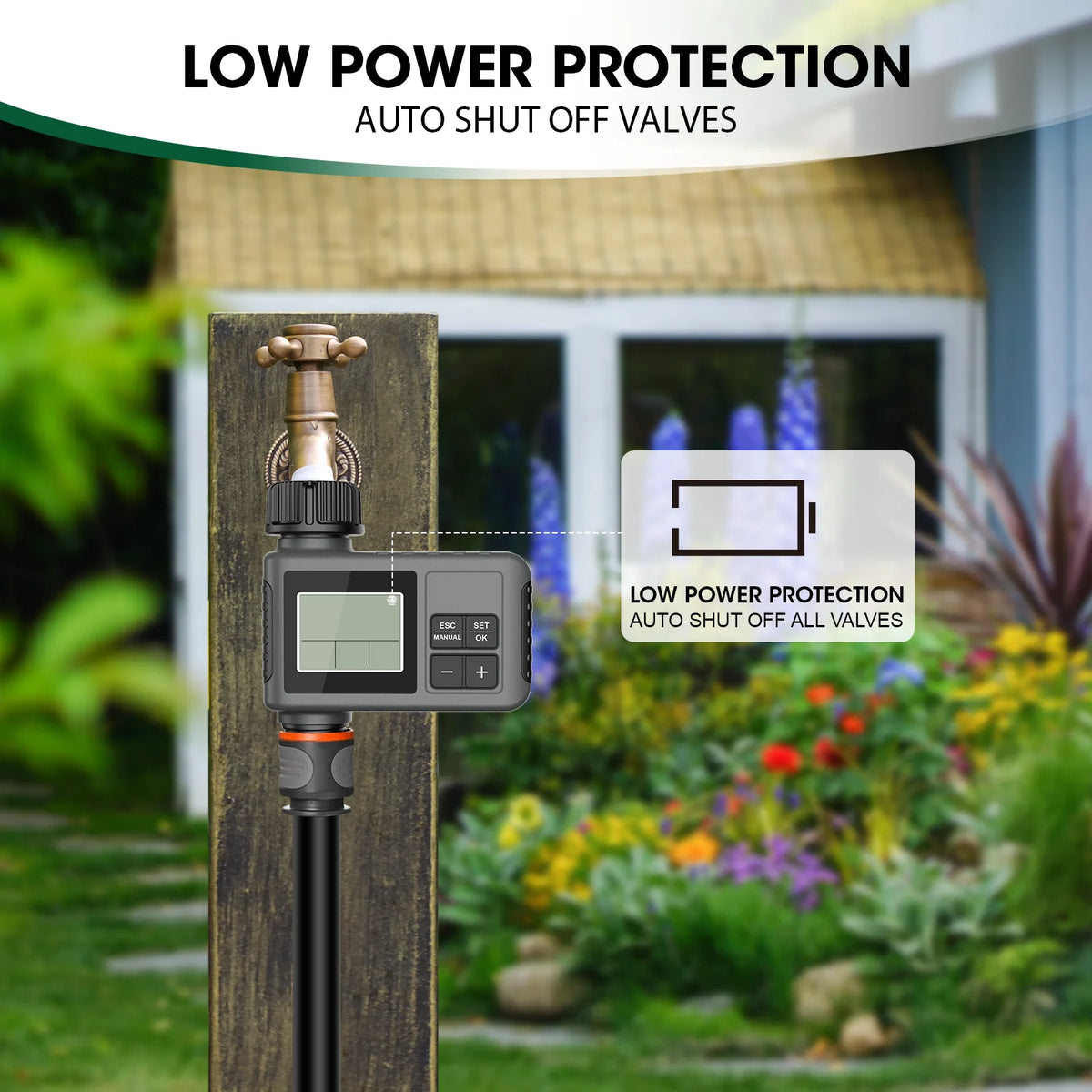 Insoma Automatic Water Timer - Intelligent Irrigation System with LCD Display