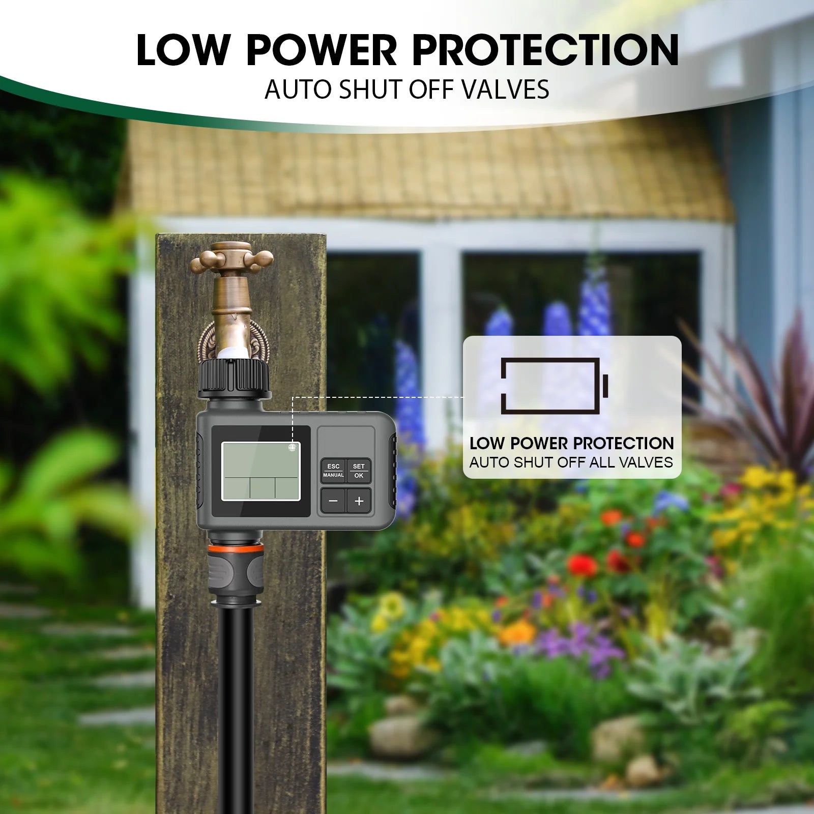Insoma Automatic Water Timer - Intelligent Irrigation System with LCD Display