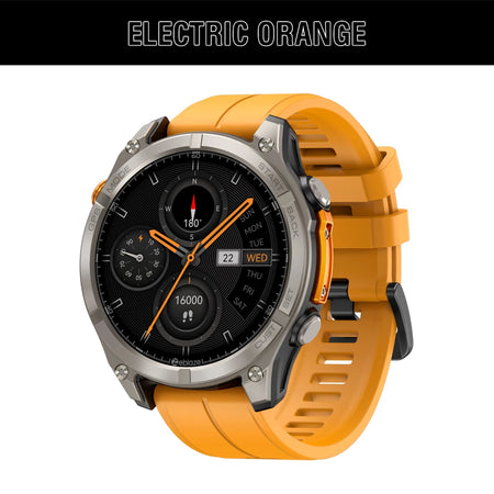 Zeblaze Stratos 4 GPS Smartwatch &ndash; 1.43 Inch AMOLED Display Electric Orange