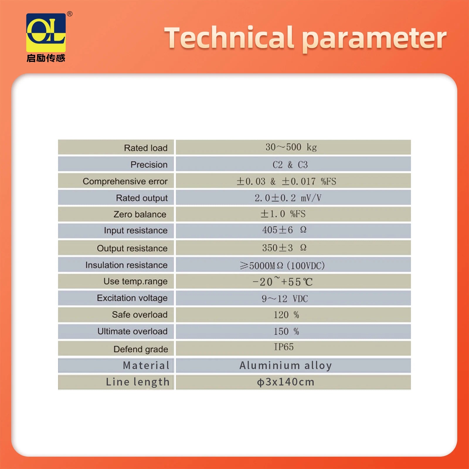 Load Cell Aluminum Alloy Sensor C3 &ndash; High Precision