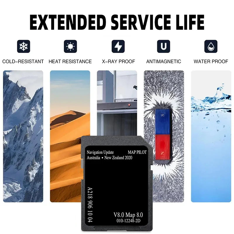 Sat Nav A2189061004 V8 SD Card Update &ndash; AU NZ Map 2020