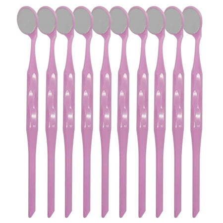 AG Dental Mouth Mirror Premium Front Surface &ndash; Dual-Sided Pink-1Box