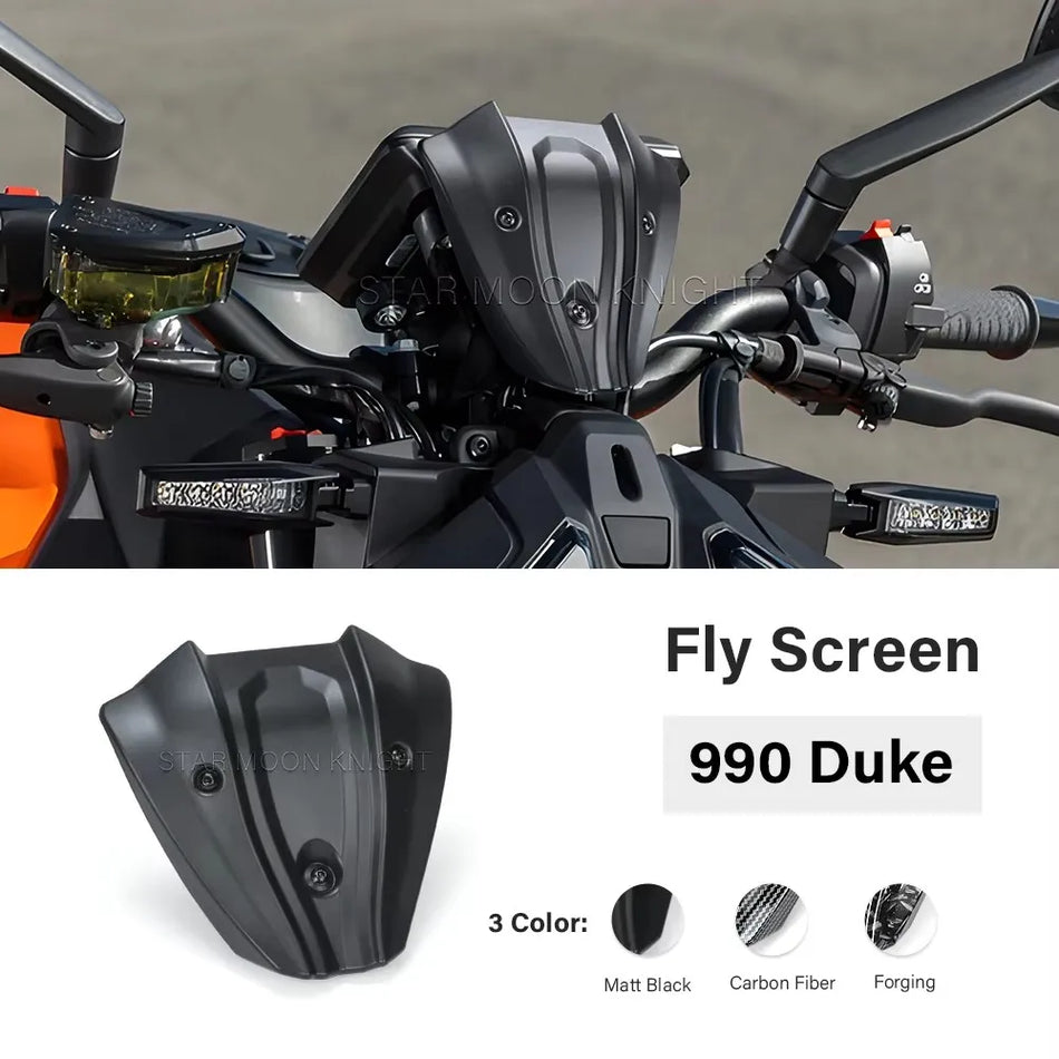 Ветровое стекло переднего обтекателя KTM 990 Duke с ABS и CNC алюминием, легкий дефлектор ветра для 2024 и 2025 годов