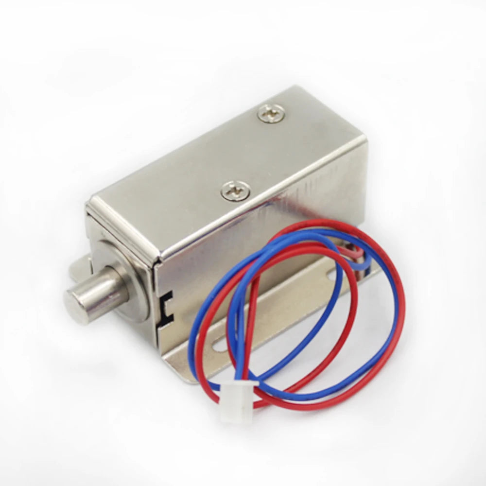 Electronic Door Lock &ndash; Low Current 12V Release Solenoid 12V 0.4A round