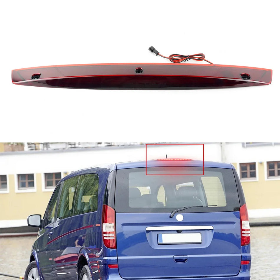Trečiasis stabdžių žibintas aukštai montuojamas raudonas LED Mercedes-Benz Vito Viano W639