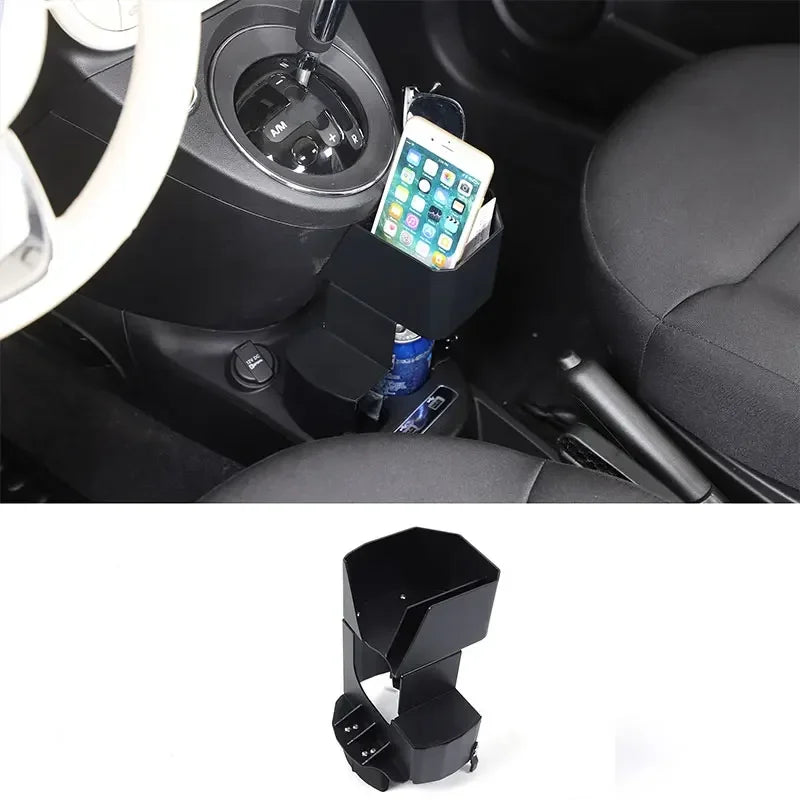 Estensione console nera in lega di alluminio per Fiat 500 2016