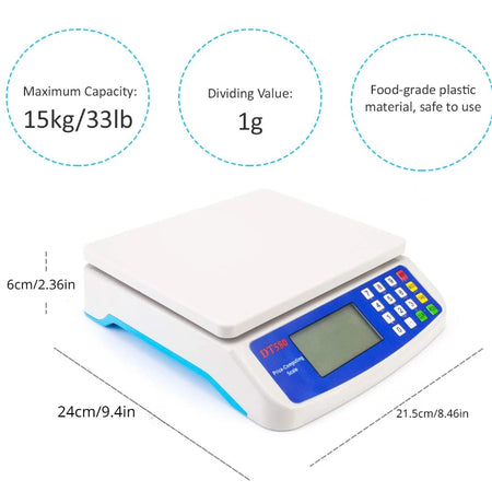 30KG 1G Precision LCD Digital Scale &ndash; Auto Zero Reset