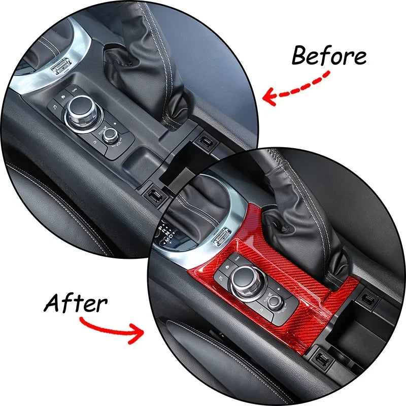 Mazda MX5 ND Tampa do Painel Central em Fibra de Carbono Real