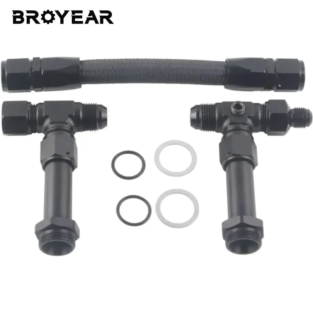 Braided Fuel Line Kit With 8AN Male Flare For Carburetor Engine by InterCyprus Trading Ltd