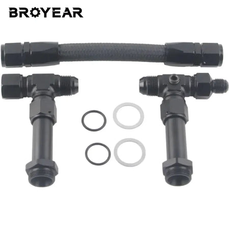 Braided Fuel Line Kit With 8AN Male Flare For Carburetor Engine by InterCyprus Trading Ltd
