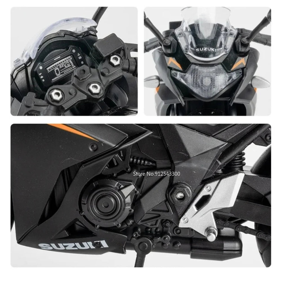 Modelo de motocicleta de metal fundido con absorción de impactos para Suzuki GSX-250R GSX-R1000R