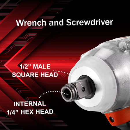 Cordless Electric Impact Wrench Drill &ndash; Brushless Motor