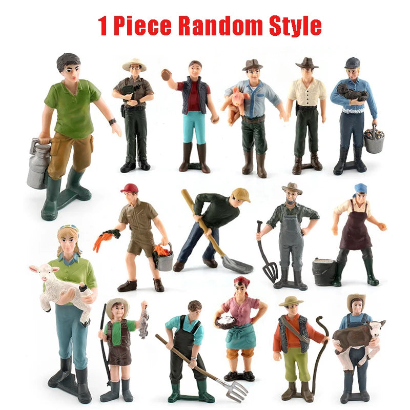 1/24 RC Car for Boys &ndash; Remote Control Farmer Truck with Light 1Piece Random Doll