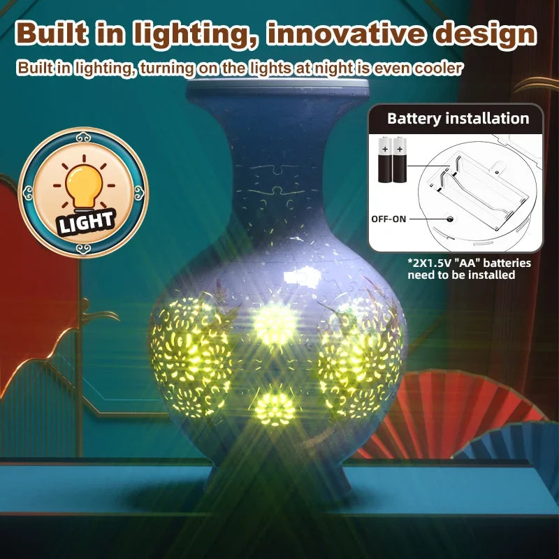 Puzzle Led Fretwork Waterproof Flower Planter &ndash; LED Glow