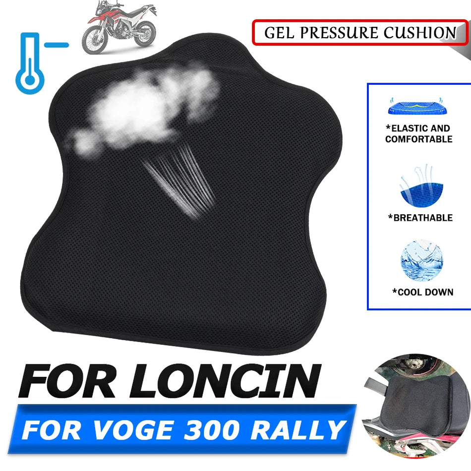 Loncin VOGE 300RALLY Gel Zittingkussenhoes, Ademend Ergonomisch Kussen