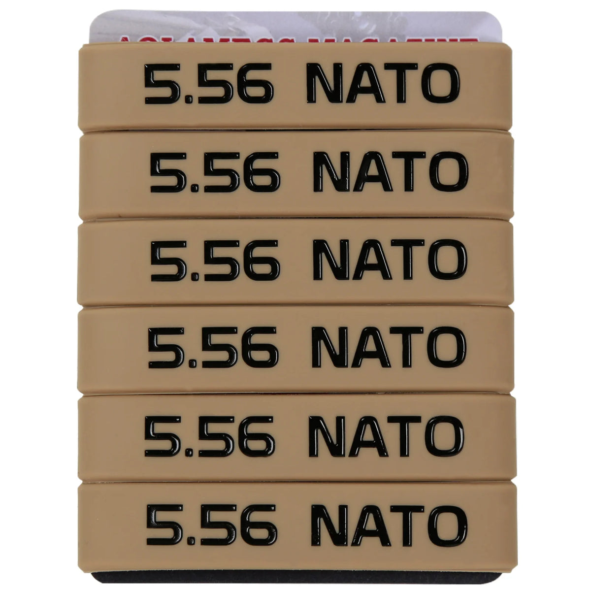 6 Pack Magazine Marking Band 5.56 NATO &ndash; Multi Color Rubber Bands 5.56 Black1 6Pcs