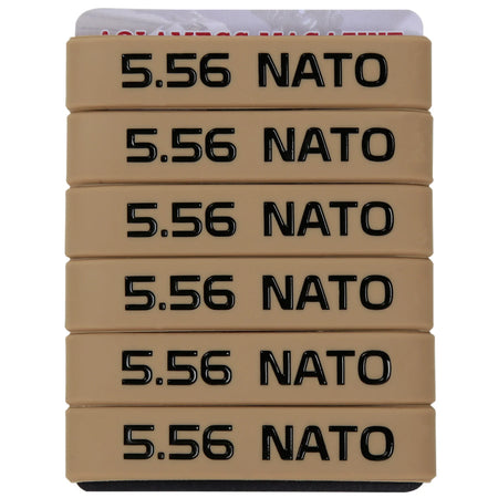 6 Pack Magazine Marking Band 5.56 NATO &ndash; Multi Color Rubber Bands 5.56 Black1 6Pcs
