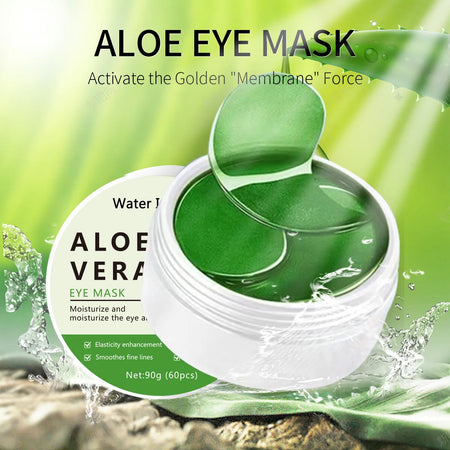 60pcs Aloe Vera Collagen Eye Mask &ndash; Anti-Puffiness and Dark Circle Treatment green