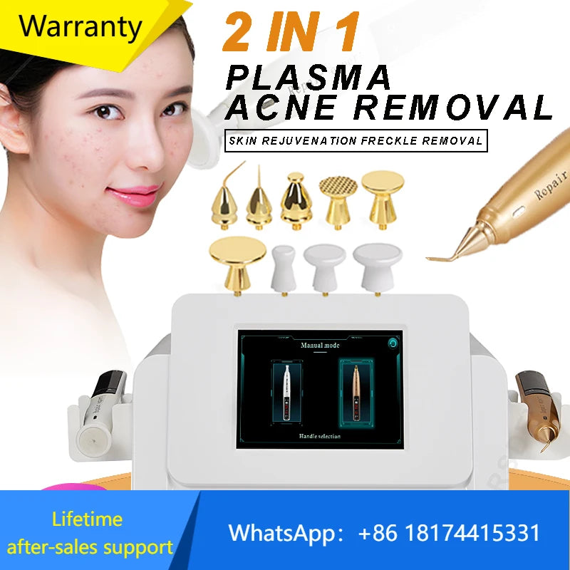 Pluma de Plasma Frío de Ozono de Fibroblastos Dos en Uno para Acné y Párpados
