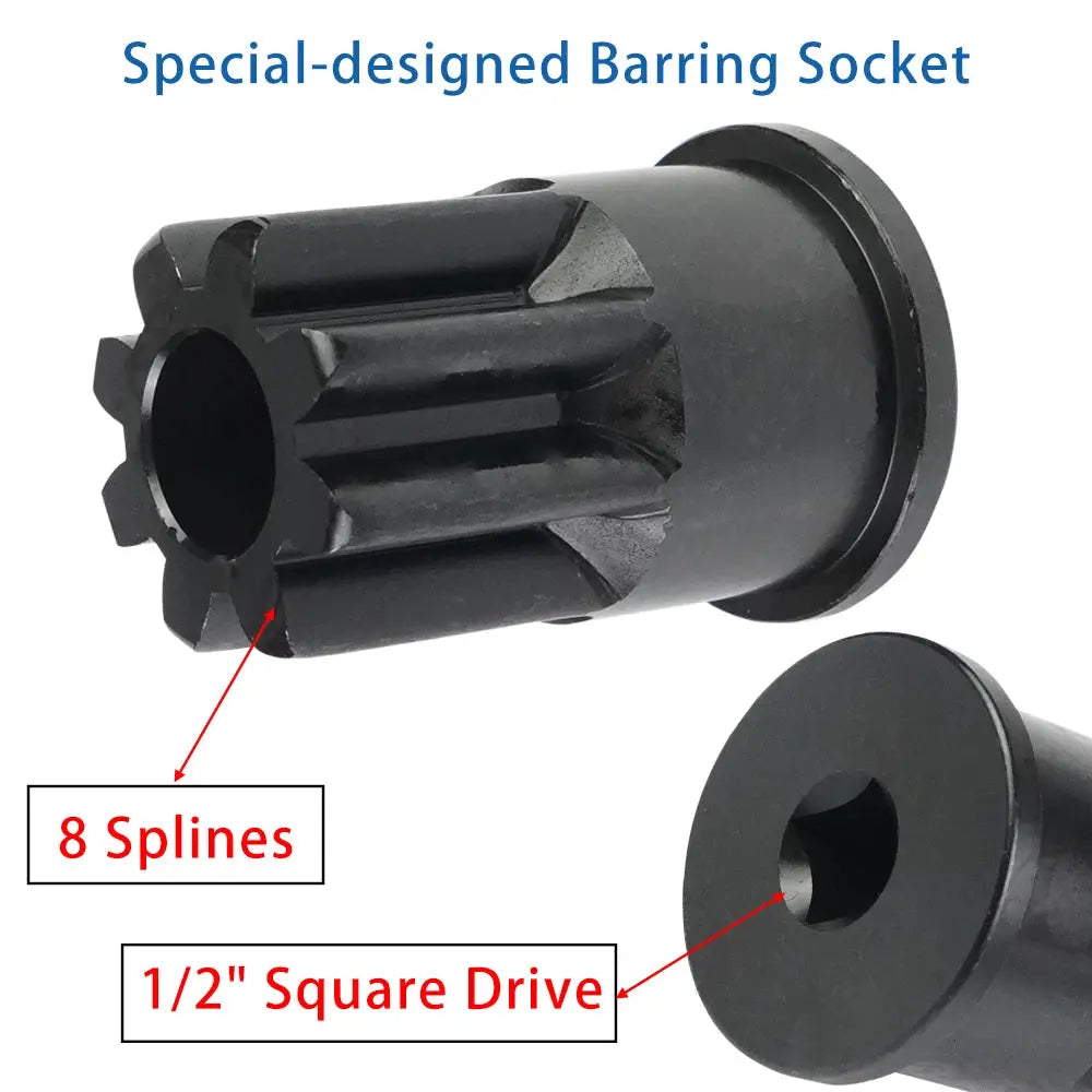 J-38587-A Engine Barring/Turning Socket Wrench Tool Fit for Caterpillar (CAT) EUI/MUI & Mack Engines, Replaces 9S9082 0508477 by InterCyprus Trading Ltd