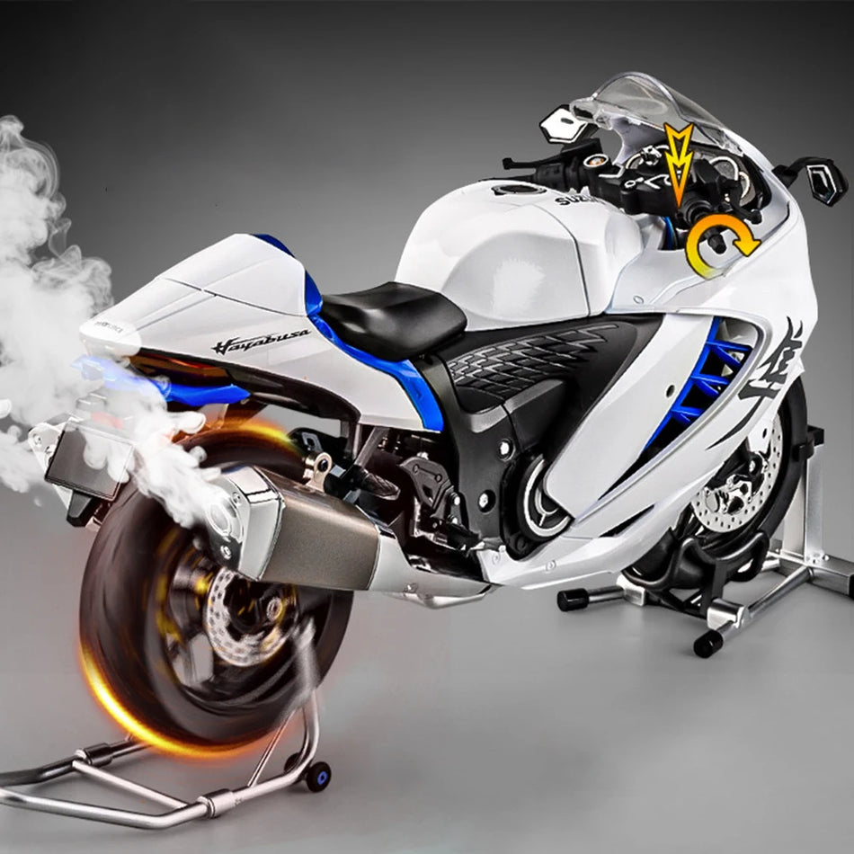 Scale 1:6 Diecast Motorcycle Model Toy for SUZUKI Hayabusa