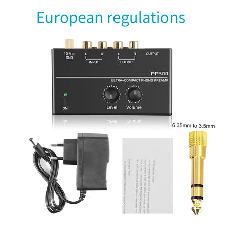 Kebidumei Phono Preamplifier &ndash; Level Volume Control EU Adapter