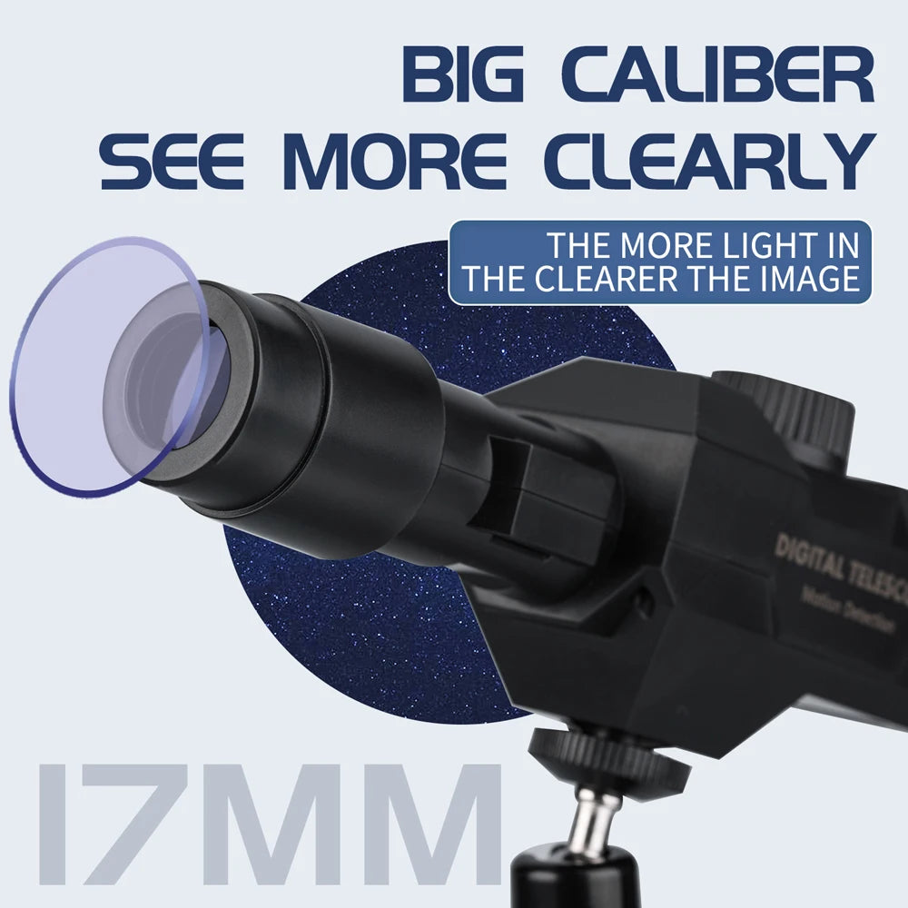 Slimme Digitale Telescoop voor Kinderen Beginners, 70x Zoom 1920x1080 Monoculaire Camera met Statief, Reistelescoopondersteuning Mobiele Detectie, Controle voor Kamperen Slimme Digitale Telescoop voor Kinderen Beginners, 70x Zoom 1920x1080 Monoculaire Camera met Statief, Reistelescoopondersteuning Mobiele Detectie, Controle voor Kamperen