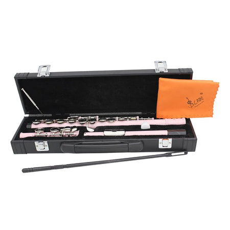 SLADE Flute 16 Open Closed Holes C Key &ndash; Pro Transverse LDF-606 Pink