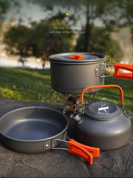 Lightweight Camping Cookware Kit for Outdoor Adventures