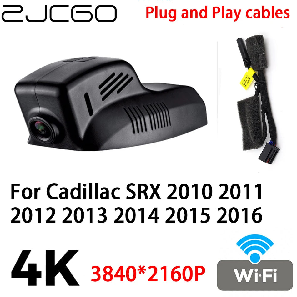 Car DVR Dash Cam 4K 2160P Plug-and-Play for Cadillac SRX