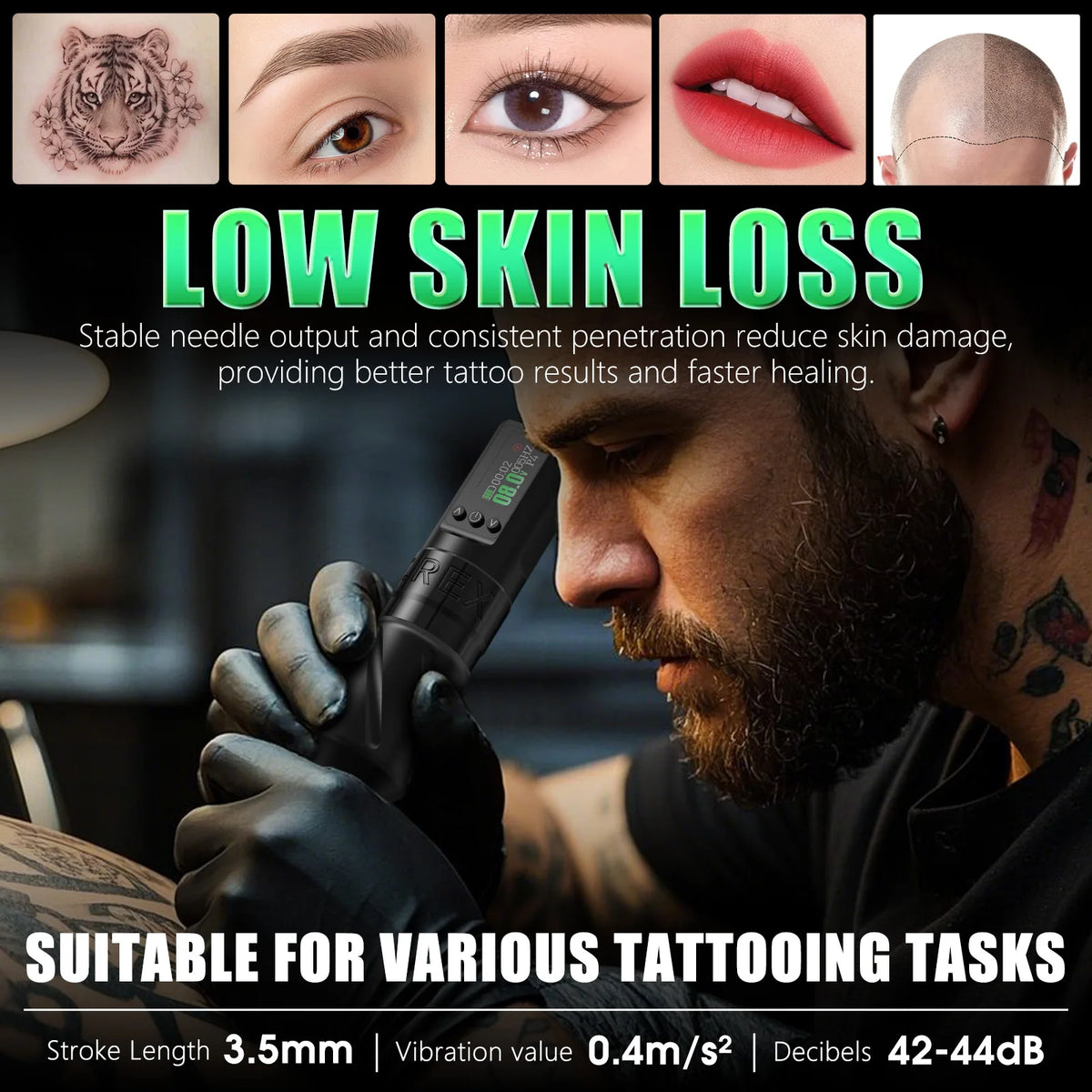 T-Rex Wireless Tattoo Machine &ndash; Long-Lasting Battery