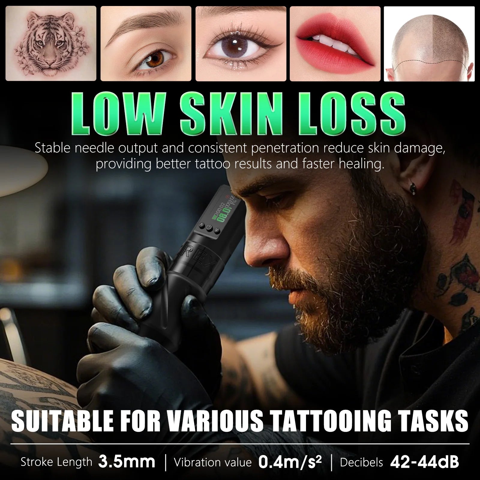 T-Rex Wireless Tattoo Machine &ndash; Long-Lasting Battery