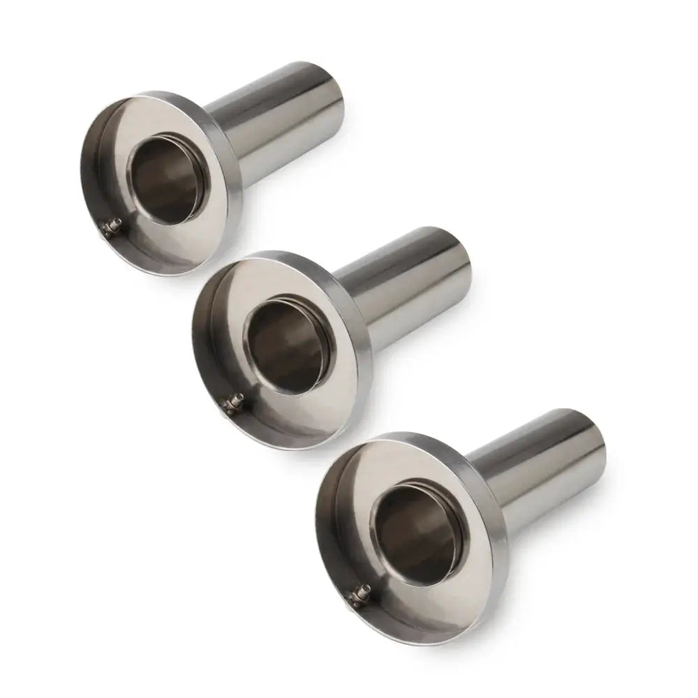 Universal 3.5' /4'' / 4.5'' Round Steel Removable Stainless Steel Car Exhaust Muffler by InterCyprus Trading Ltd