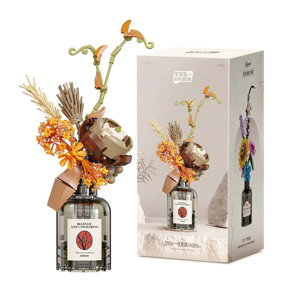 Romantic Flower Building Blocks Set Bouquet &ndash; Perfect Gift 2168