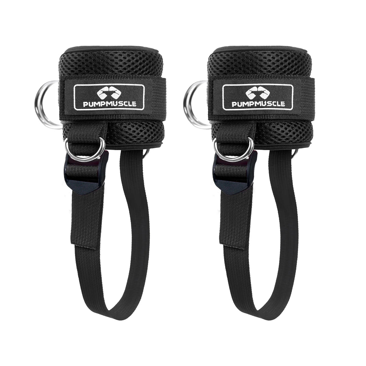 Adjustable Ankle Straps for Cable Machines - Enhance Your Workout black