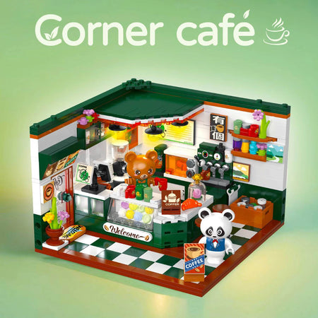 Street View Building Blocks &ndash; Creative Coffee Shop Assembly Set