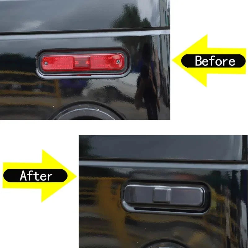 Dla 2003 2009 Hummer H2 ABS Przezroczysta Szara Naklejka na Boczną Lampę