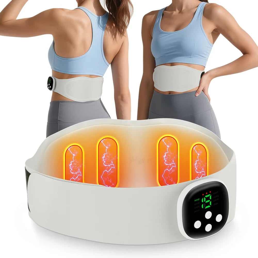 Electric Heating Waist Massager &ndash; EMS Heat Therapy Plus