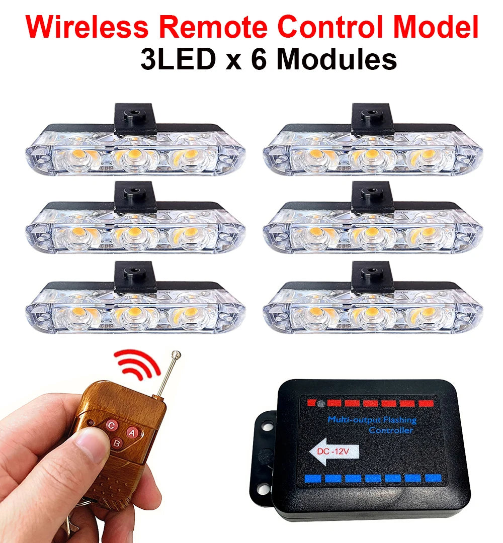 3LED Car Grid Strobe Light &ndash; Emergency Strobe Beacon