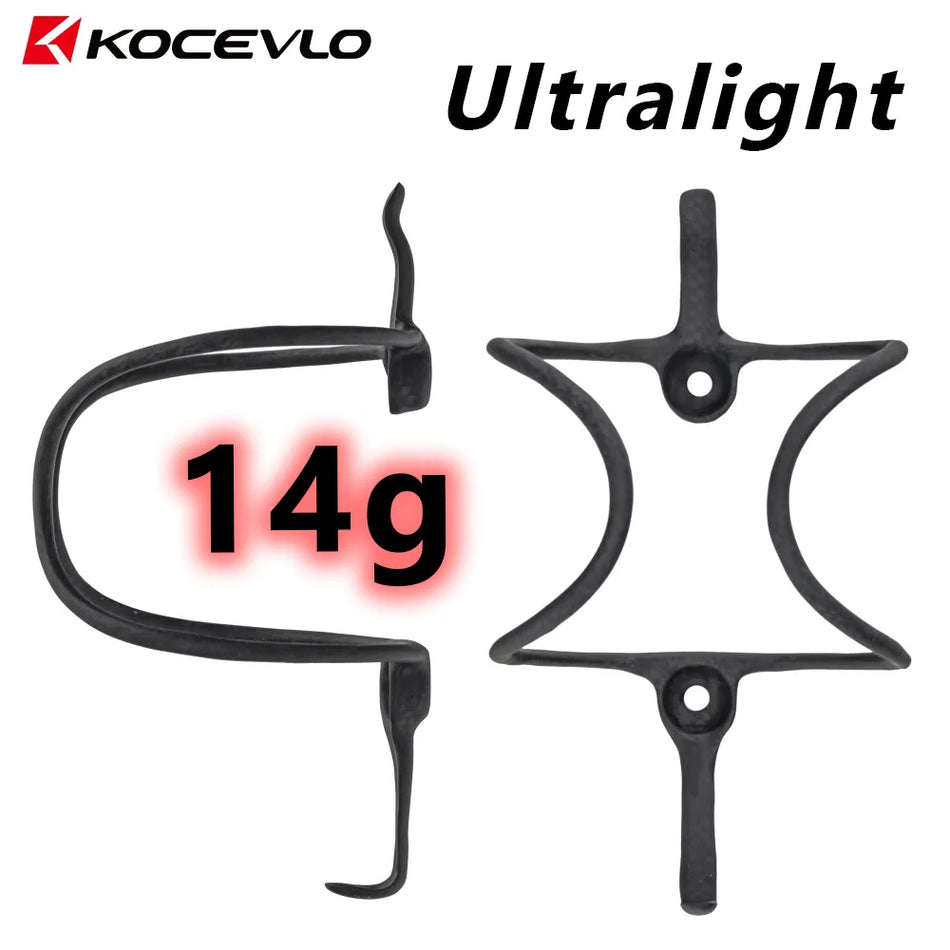 KOCEVLO Ултралеко пълно карбоново шишенце за планински и шосейни велосипеди 3K карбонов държач