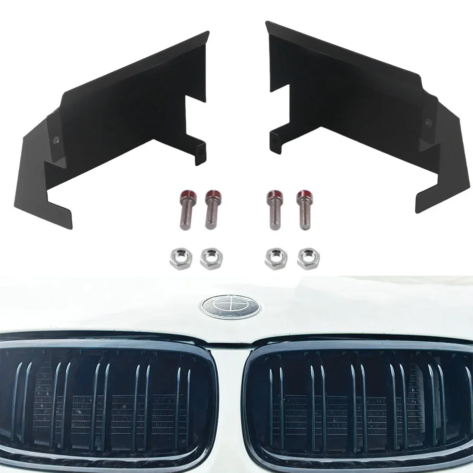 Schwarze Aluminium Dynamische Luftansaugöffnungen für BMW E90 E92 E93 335i 328i 2007