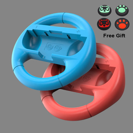 Nintendo Switch Joy-Con Steering Wheel Holder - Enhance Your Gaming Experience Dark Blue