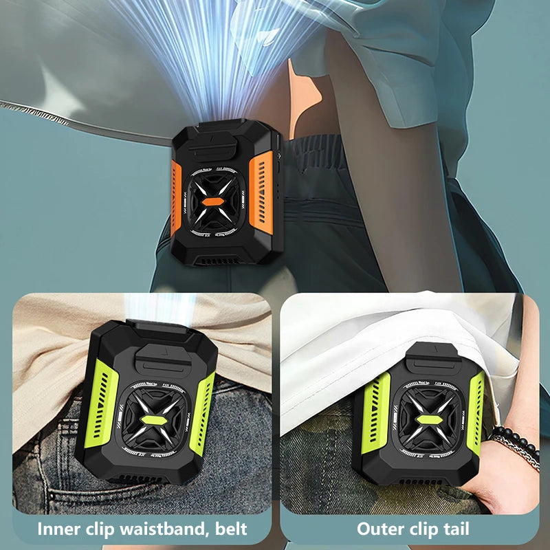 Xiaomi USB Mobile Waist Fan &ndash; 5000mAh High Wind Cooling