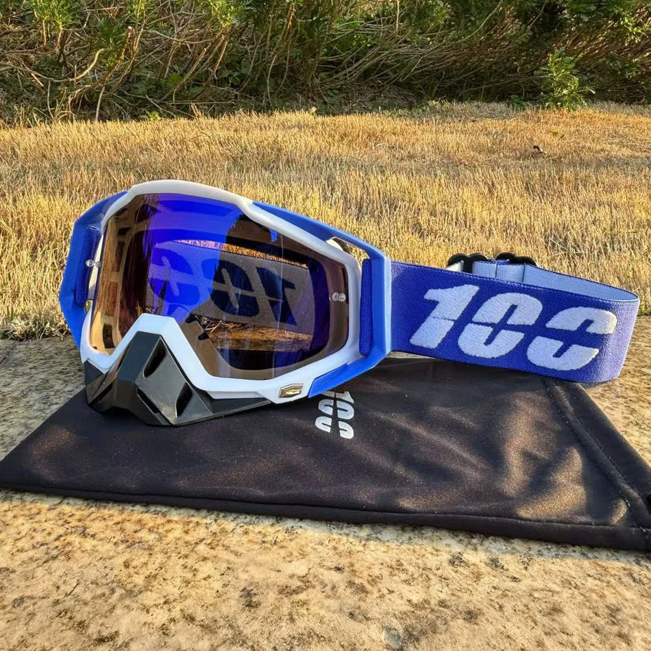 Uudet 2025 Anti UV Moottoripyörä Hiihtolasit Kypärälle Laukulla