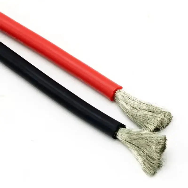10 Meter/Lot High Quality Wire Silicone 10 12 14 16 18 20 22 24 26 28 30 AWG 5m Red and 5m Black Color by InterCyprus Trading Ltd