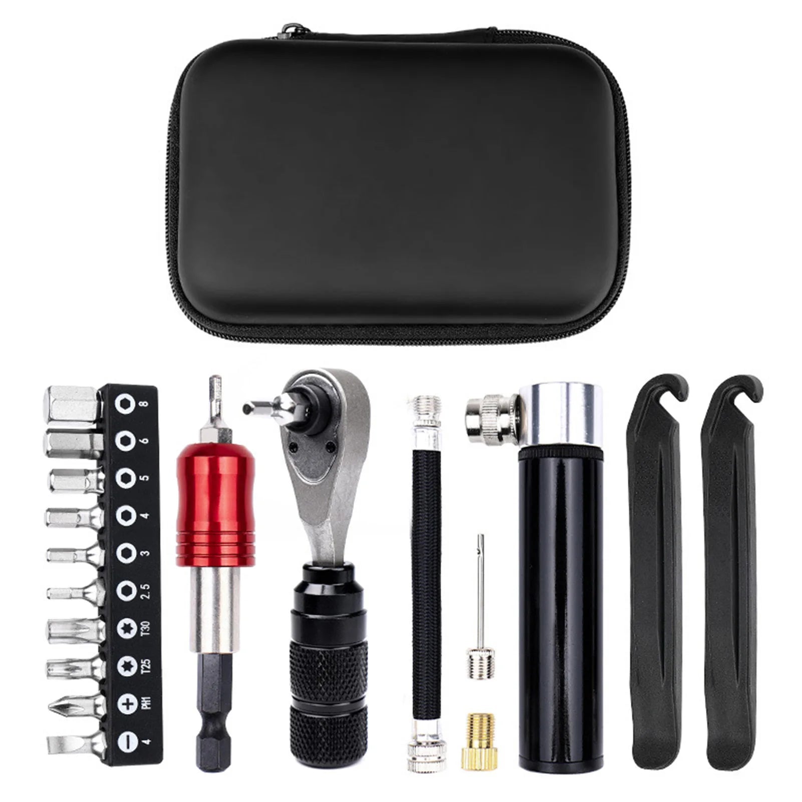 72-Tooth Ratchet Bike Tire Kit &ndash; Portable Tools Kit set 02