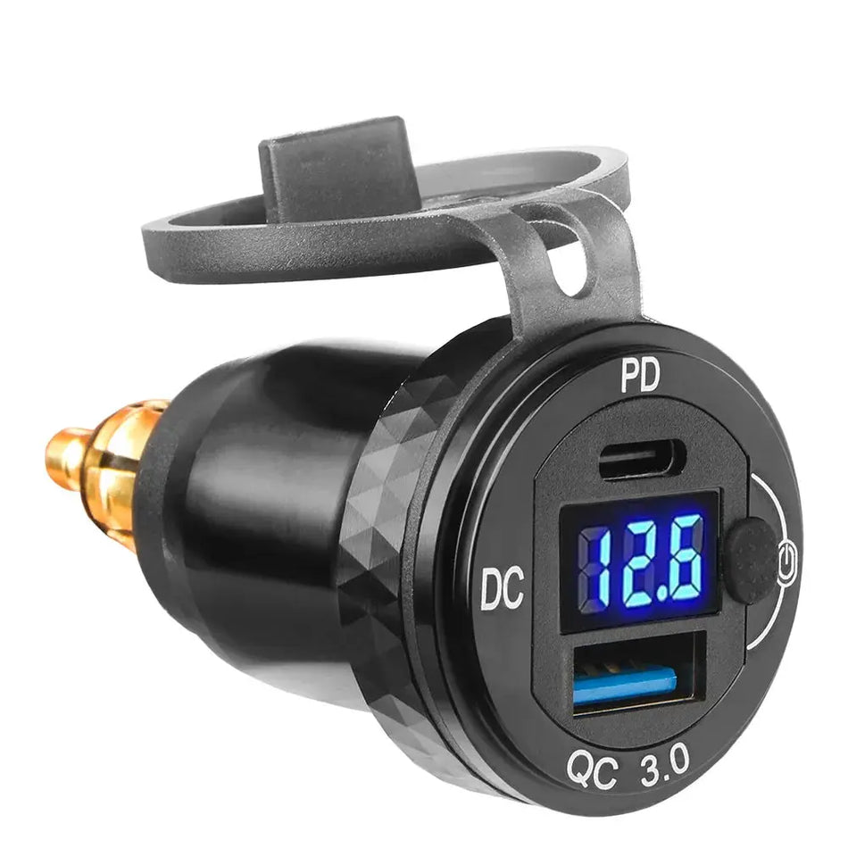 For BMW R1200GS Adventure R1250GS F900 R/XR F700GS G310GS Tiger800 Motorcycle Charger Power Adapter Dual USB Port Plug Socket by InterCyprus Trading Ltd