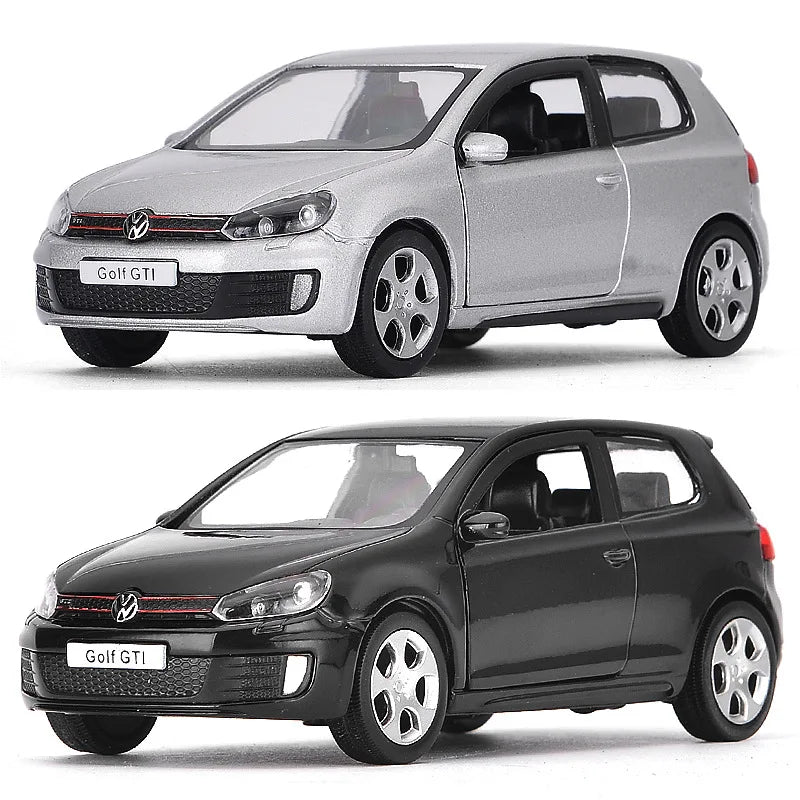 Coche de aleación a escala 1:36 para modelo de juguete VW Golf 6