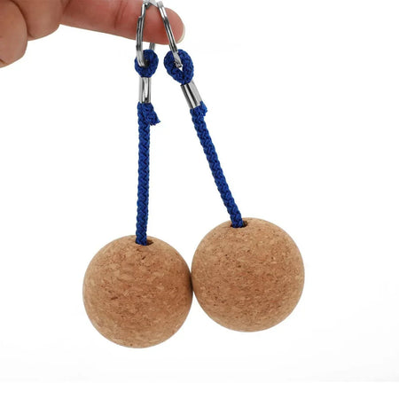 Floating Cork Keyring Balls - 2 Pack for Secure Outdoor Key Storage